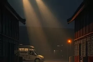 剧集第九次呼吸横版封面，潜水员与海面光束