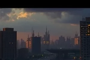 剧集夜航西飞横版封面，夜航机翼与云层